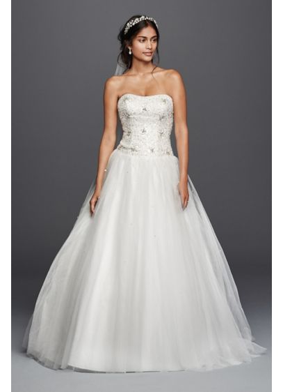 Long Ballgown Formal Wedding Dress - Jewel